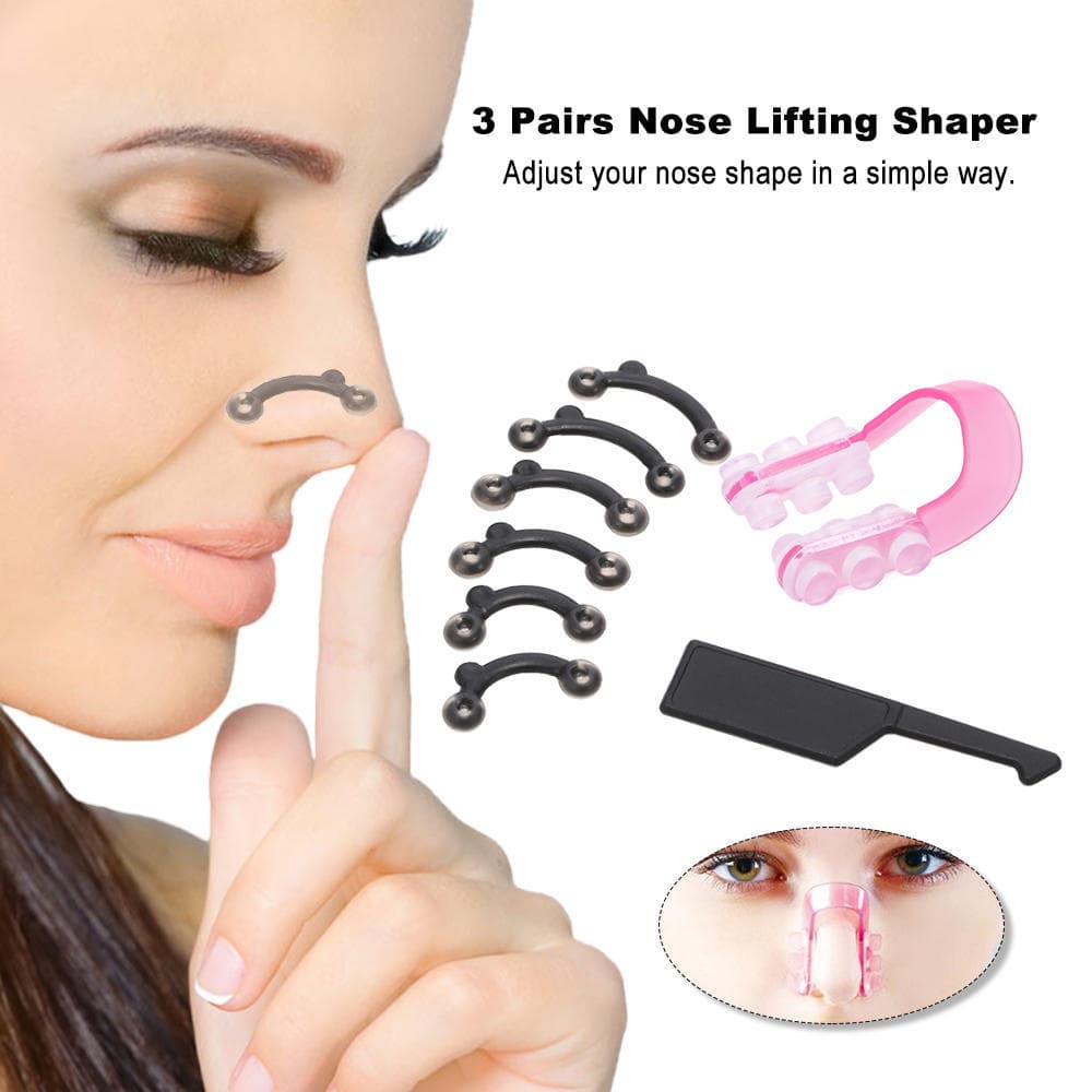 3 Pairs Nose Up Lifting Shaper Invisible Nose Shaping Clipper Straightening Clip Corrector Braces