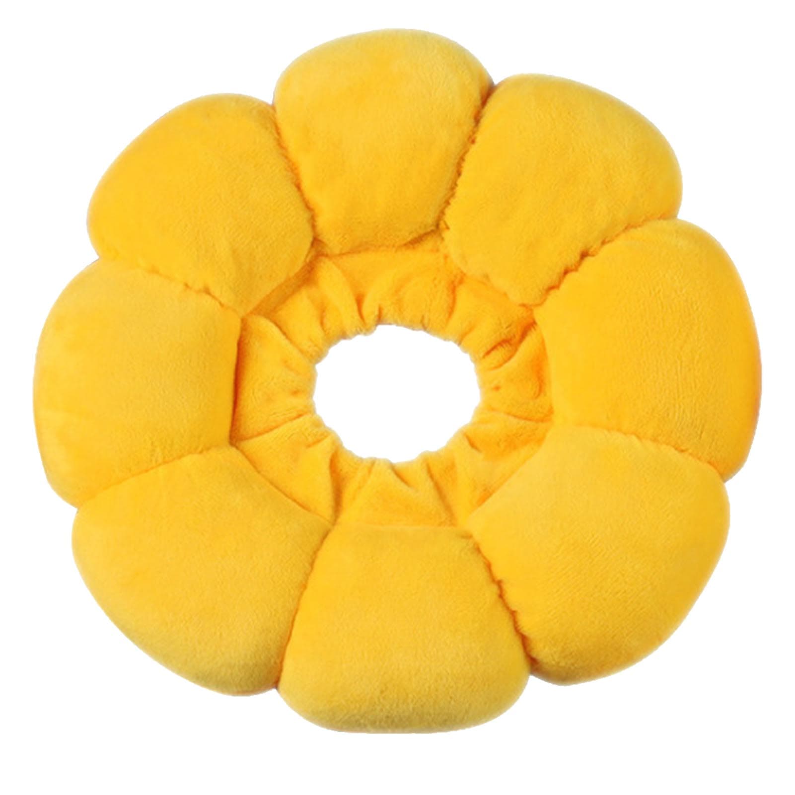 Soft Cat Cone Collar for After Surgery Wound Healing Cute Sunflower Shaped Anti Licking Adjustable XS (1.1?4.4lb)