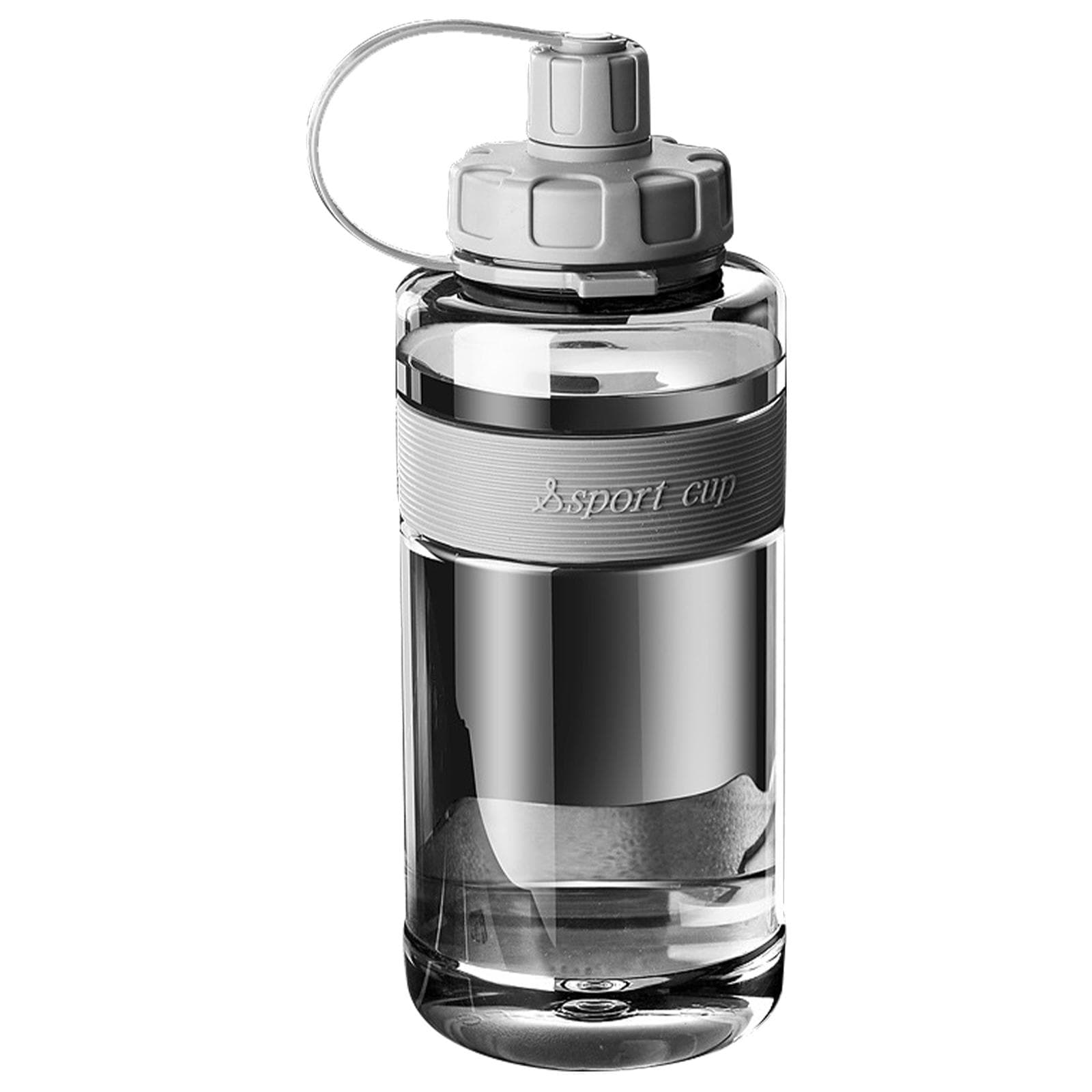2000ML Large Capacity Water Bottle Space Cup with Straw Portable Water Cup Leak-Proof Drinking Cup 1000ML black