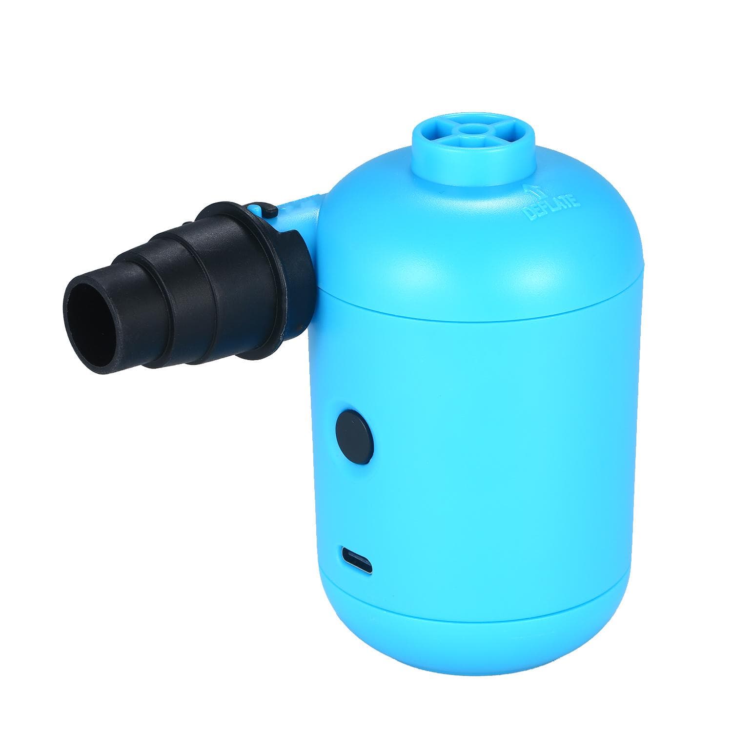 Portable USB Electric Air Pump Air Mattress Boat Sofa Auto Air Inflatable Pump for Car Camping blue