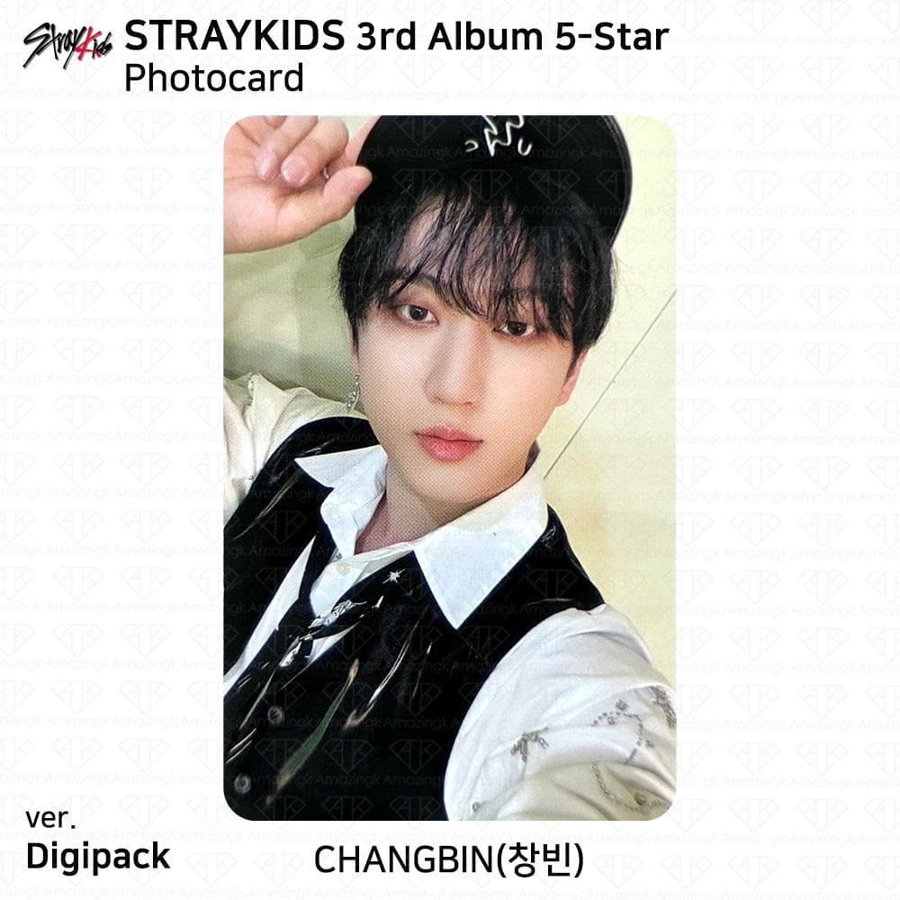 Stray Kids 3rd Album 5-Star Official Photocard Standard Ver Digipack Ver KPOP Changbin - Digipack Ver