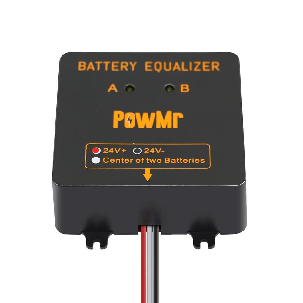 24V Battery Equalizer Battery Balancer ReCharger Controller For Gel LeadAcid Batteries Bank System black