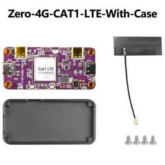 Raspberry Pi Zero 4G Cat1 LTE/GPS/EA/EU w/ USB HUB & 2W Support