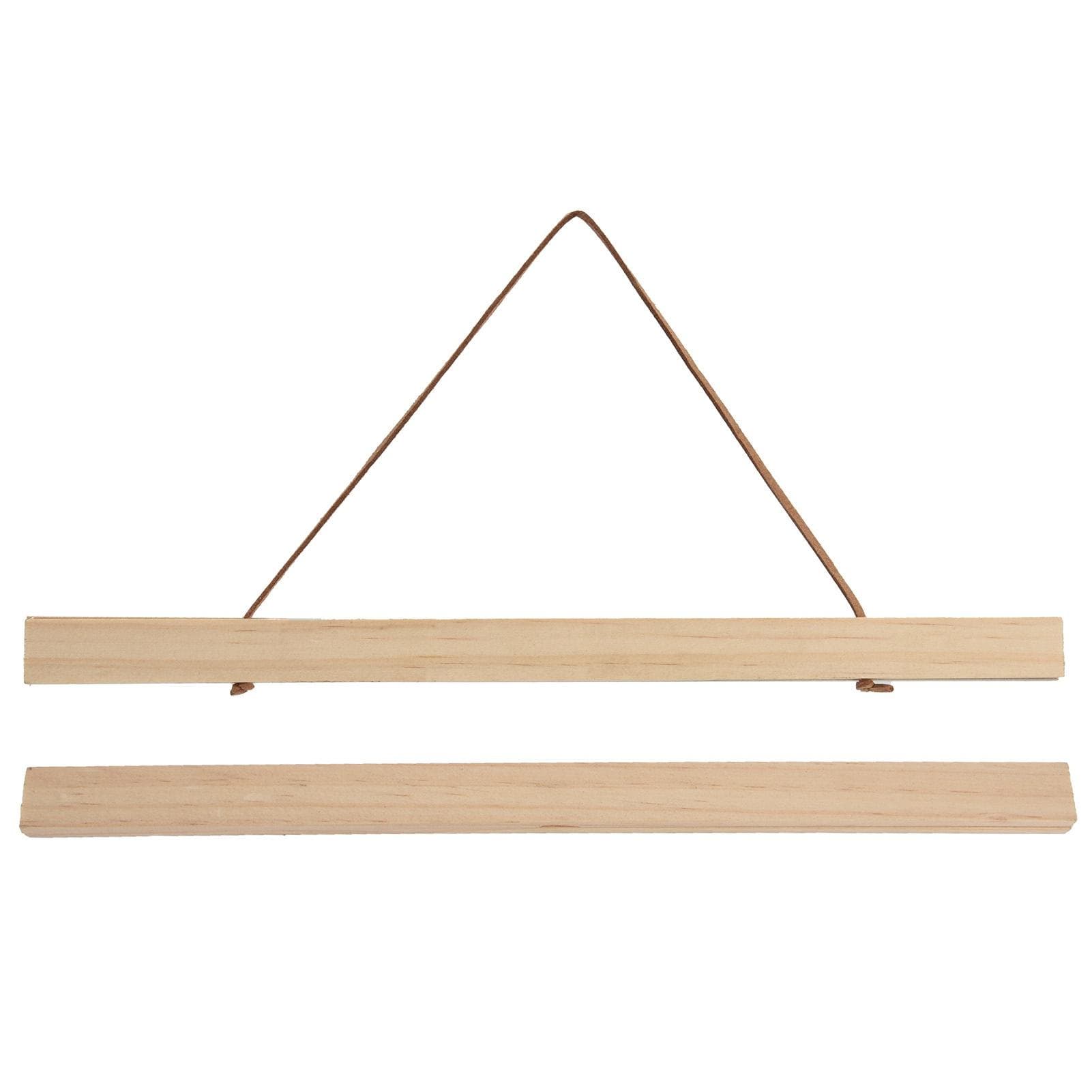 Wooden Poster Hanger DIY Magnetic Hanging Frame for