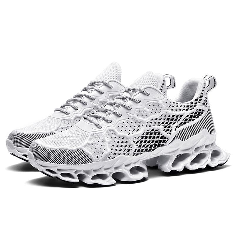 Men's Sneaker Sports Shoes Athletic Trail Running Walking Casual Shoes 41 white