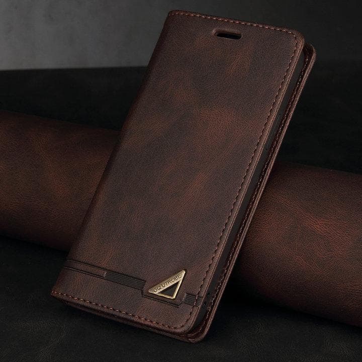 Poco X5 Pro 5G Flip Case PocoX5 Leather 360 Protect Anti-theft Wallet Skin for Xiaomi Poco X5 Case Mi Phone X 5 X5Pro Book Cover For Poco X5 Pro auburn