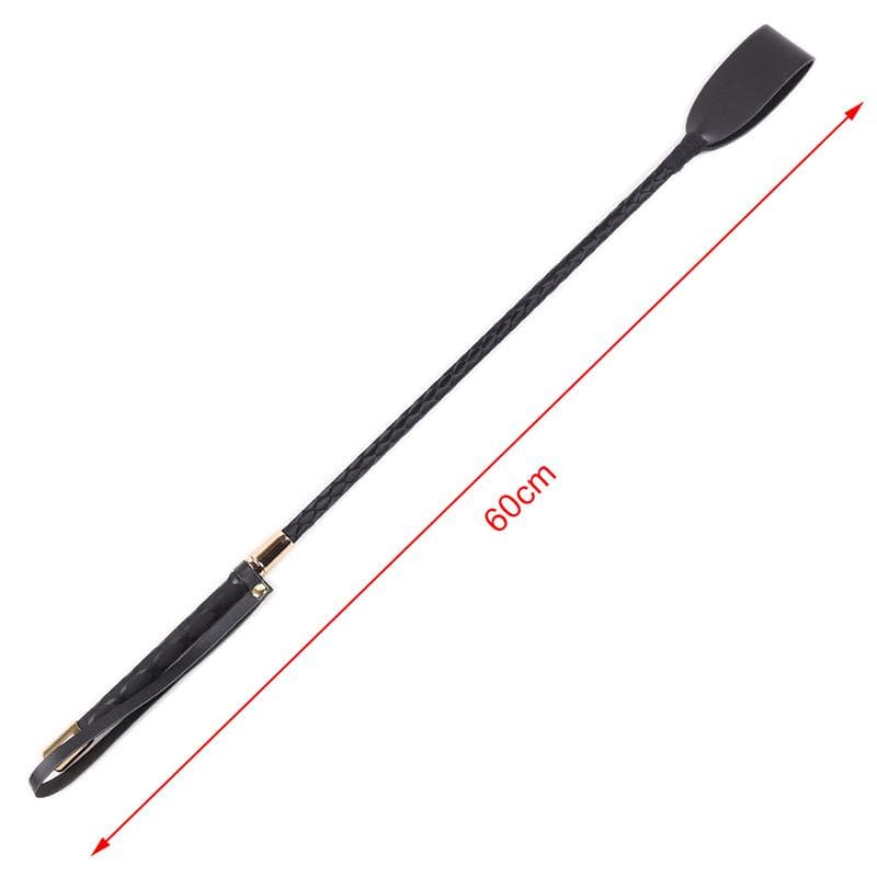 Riding Crop Durable Equestrian Training Pu Leather Lightweight With Handle Horse 60cm