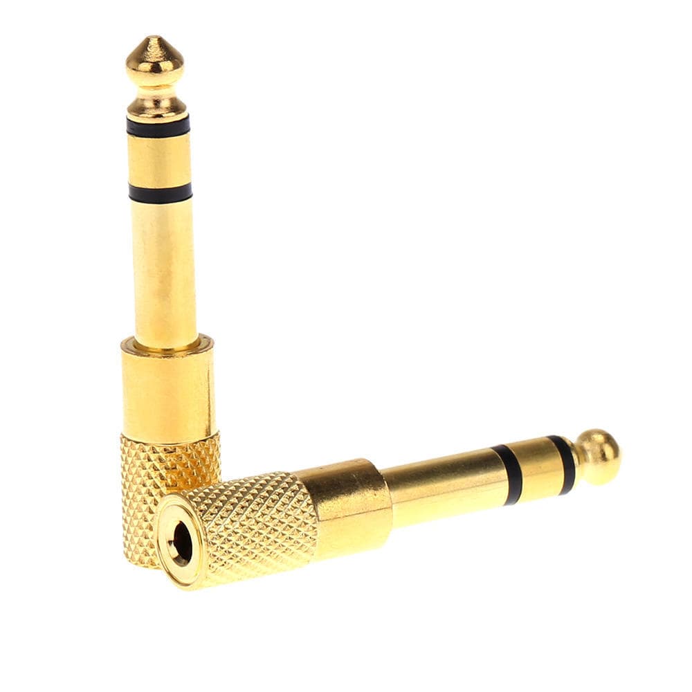 2X Audio Jack Adapter Convertor Stereo Plug for Electric Guitars Microphone