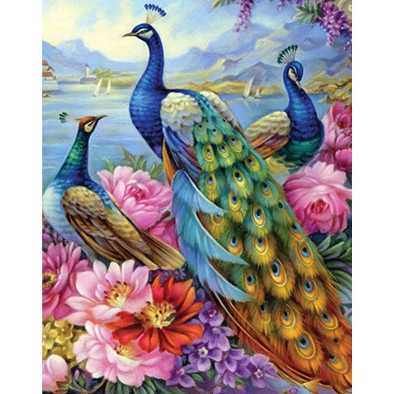 5D DIY Diamond Painting Sailboat Diamond Embroidery The Bird Rhinestone Home Decor Picture 20x30cm