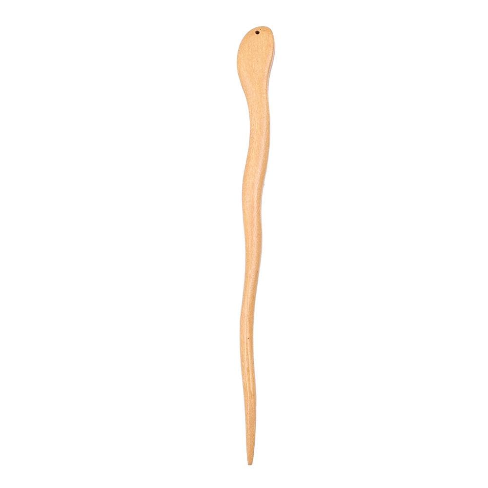 Simple Wood Hair Sticks Pins Chinese Hairwear Hairpins Head Pins DIY Handmade Wooden Head Jewelry Accessories for Women yellow