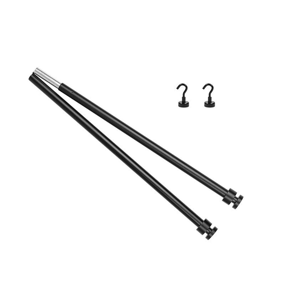 Outdoor Camping Picnic Cups Bowls Hanger Rod Portable Aluminum Alloy Storage Hangers Rod black