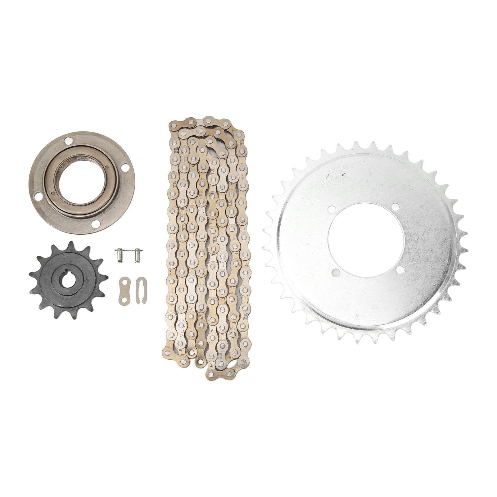 Sprocket Chain Kit 410 Drive Sprocket 13T Gear 114 Links Chain Flywheel Steel Multi Purpose Combo