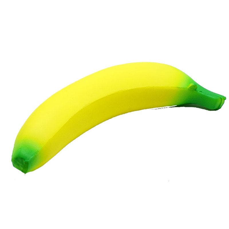 Anti-stress Squishy Banana Toys Slow Rising Jumbo Squishy Fruit Squeeze Toy Funny Stress Reliever Reduce Pressure Prop yellow