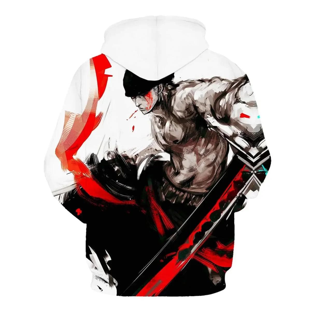 Cartoon One Piece Roronoa Zoro 3D Hoodies Men Fashion Casual Cosplay Costume Funny Spring Streetwear Sweatshirt Jacket XXL