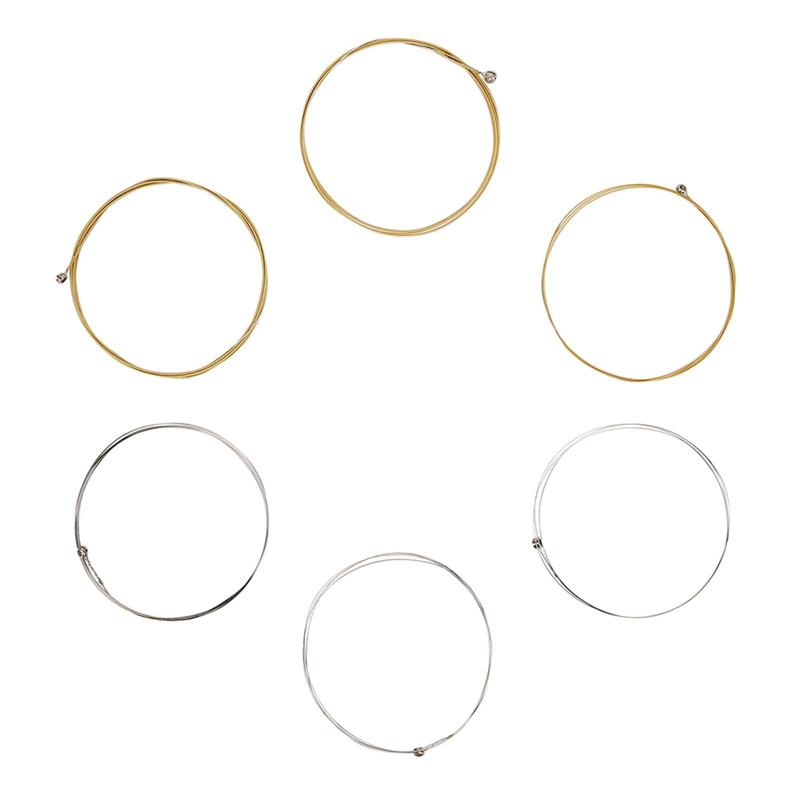 6Pcs Acoustic Guitar Practice String Set Replacement Part Accessory for Classic Folk Guitar