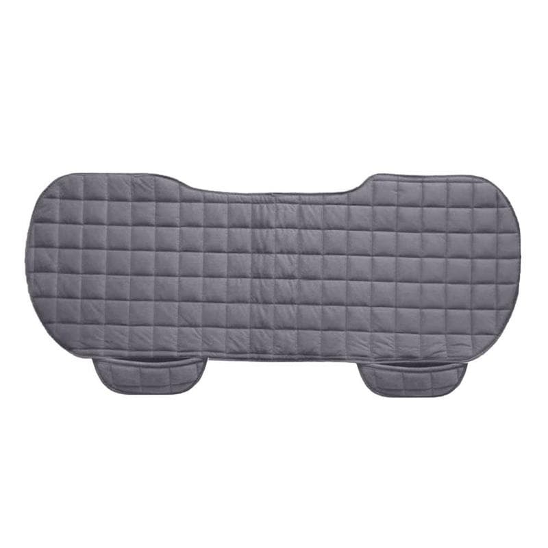 Velvet Cushion Car Seat Cover Front Rear Non Slide Winter Auto Protector Mat Pad Keep Warm Universal Fit Truck Suv Van grey