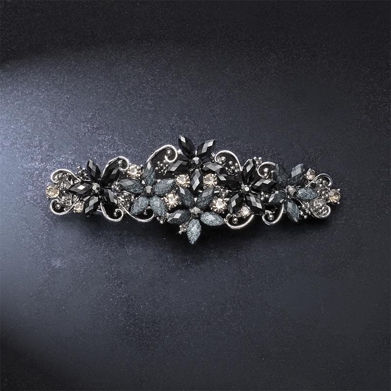 Elegant Hair Clips for Women and Girls, Shiny Rhinestone Flower Hair Clips for French Style Hair Clips