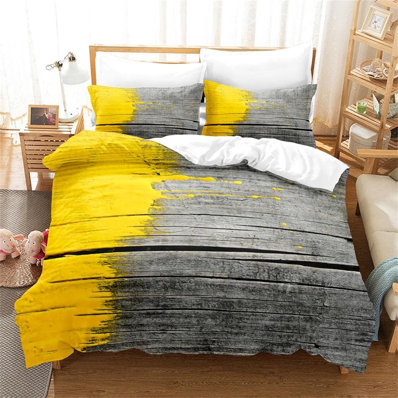 Marble Grain,Golden Duvet Cover Fashion Girls Boys Bedding Set Queen Double Bed Set Comforter Set Bedding Duvet Cover Set EU single(135x200cm)