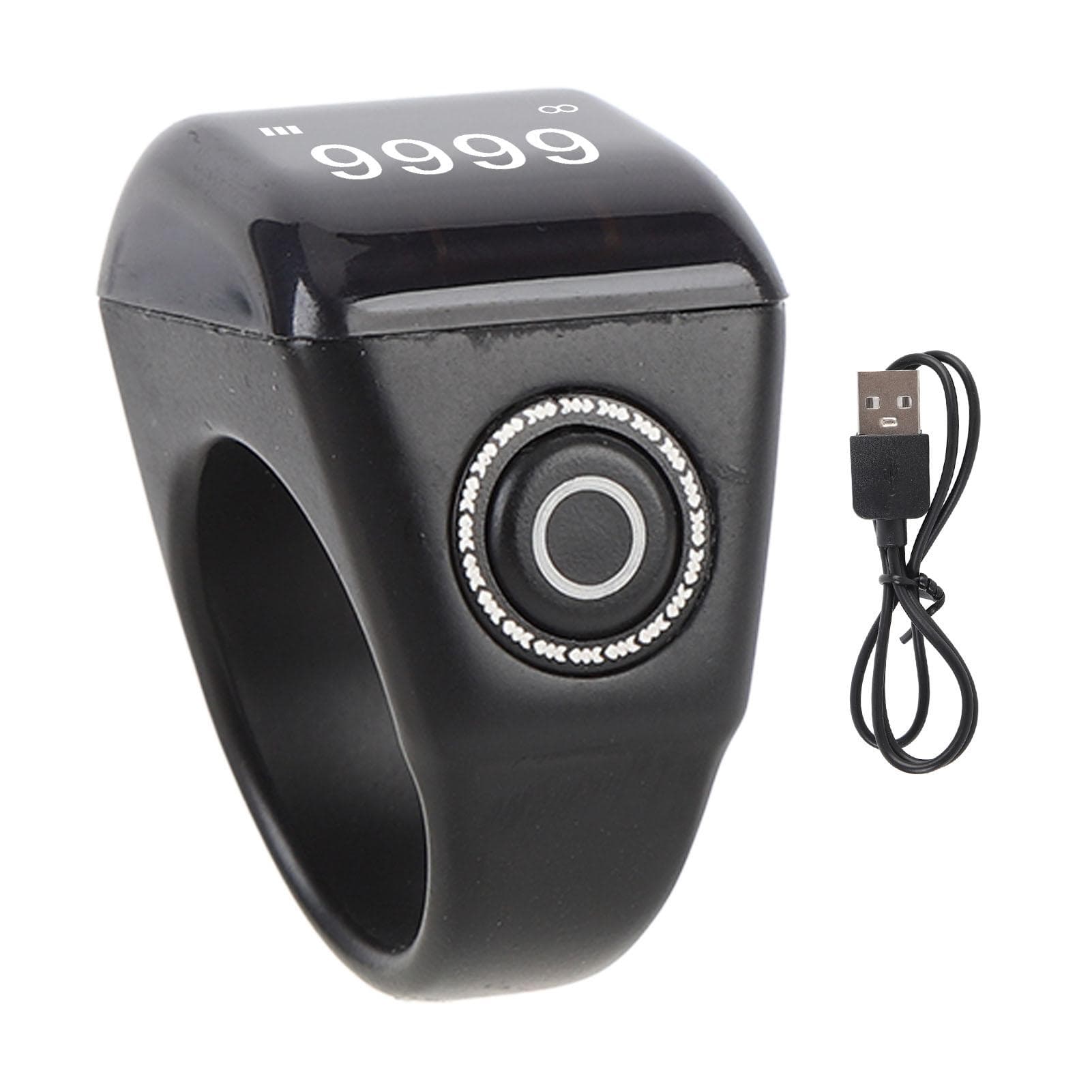 Electronic Finger Counter Smart IP67 Rain Proof Rechargeable Digital Tasbih Finger Counter for 20mm / 0.8in