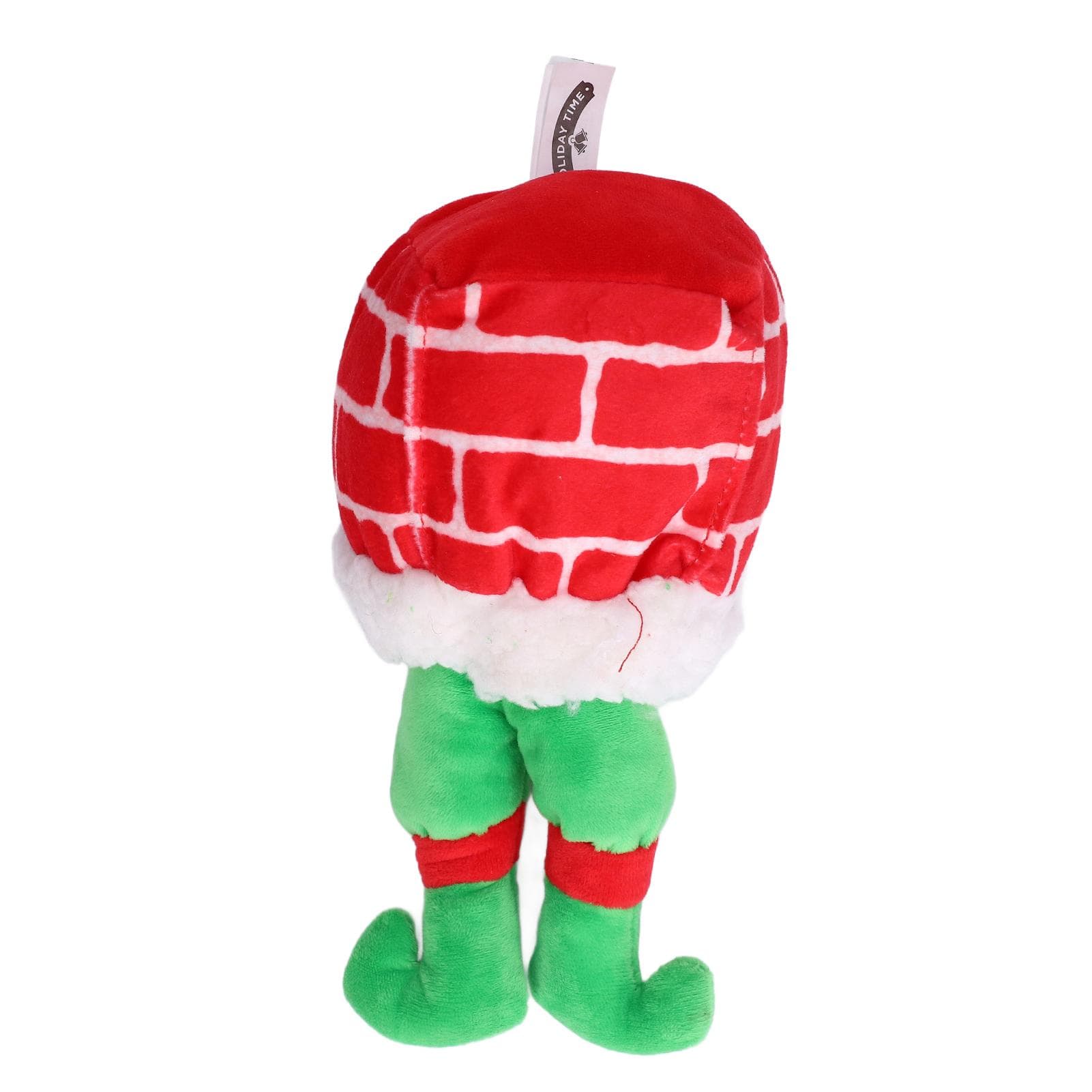 Dog Plush Chewing Toy Soft Bite Resistant Pet Christmas Squeaky Toy for Teeth Cleaning(Red Green )