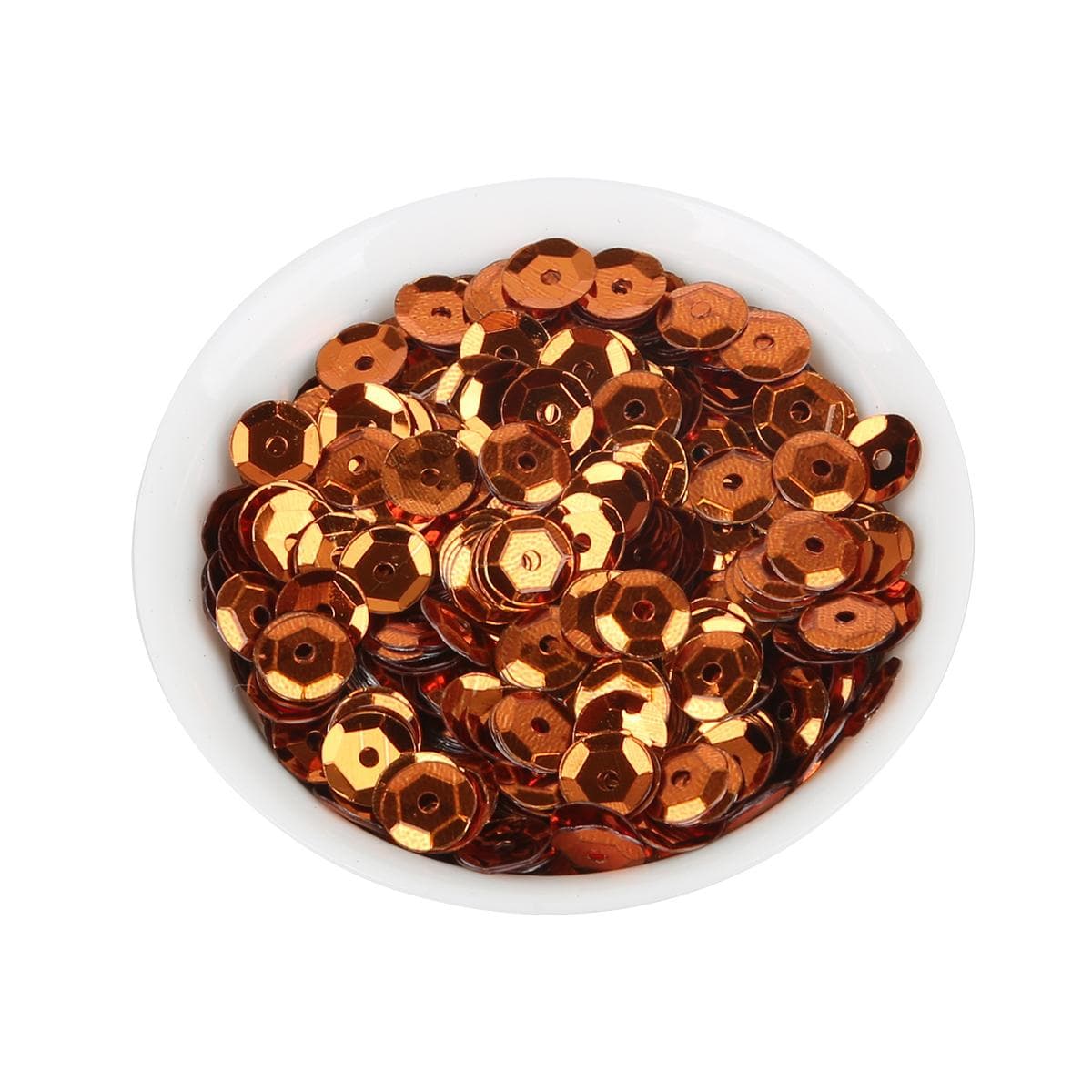 1200pcs(20g) 6mm Sequin PVC Flat Round Loose Sequins Paillettes Sewing Wedding Craft Women Garments Accessories copper