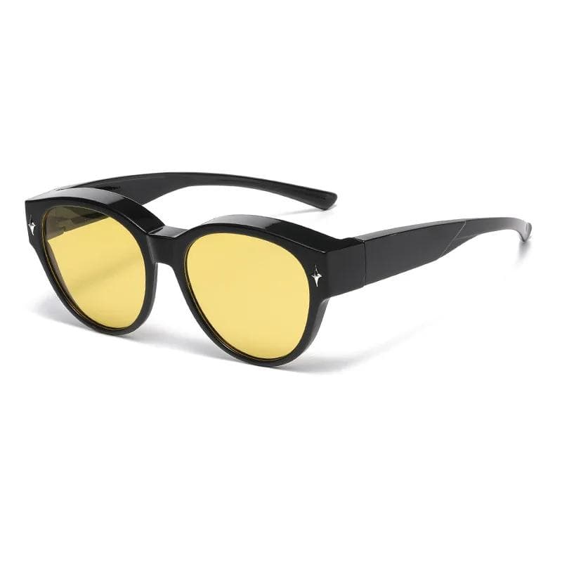 New Retro Classic Cat Eye Sunglasses Women Fashion Ultra Light Inlaid Driving Cycling Sunscreen Shades as shown