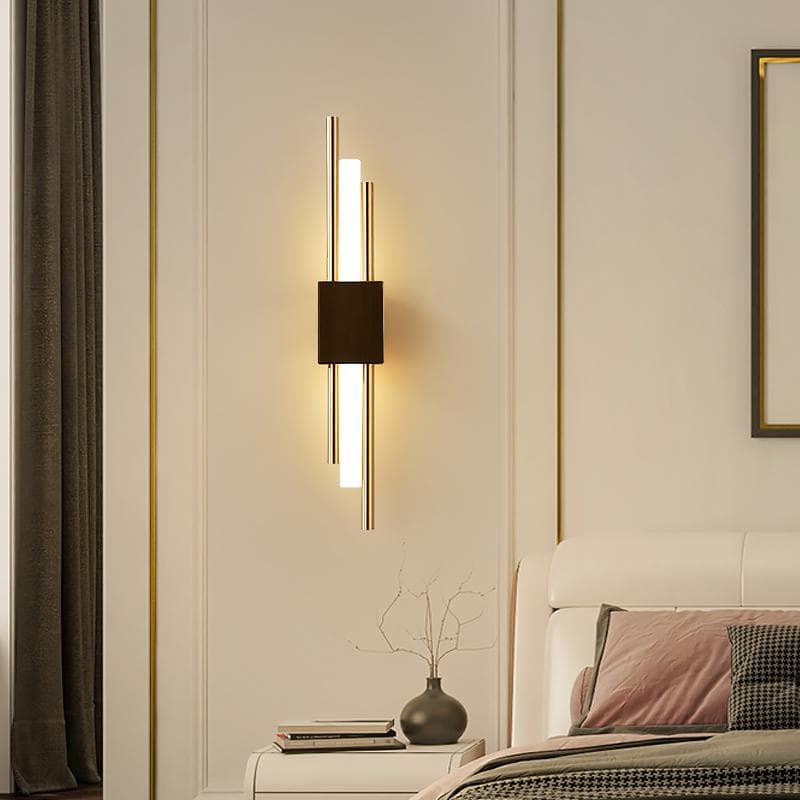 Modern Led Wall Lamp Simple Loft Aisle Corridor Wall Lights New Home Indoor Lighting Decor Lamp Living Room Bedroom Bedside Lamp black