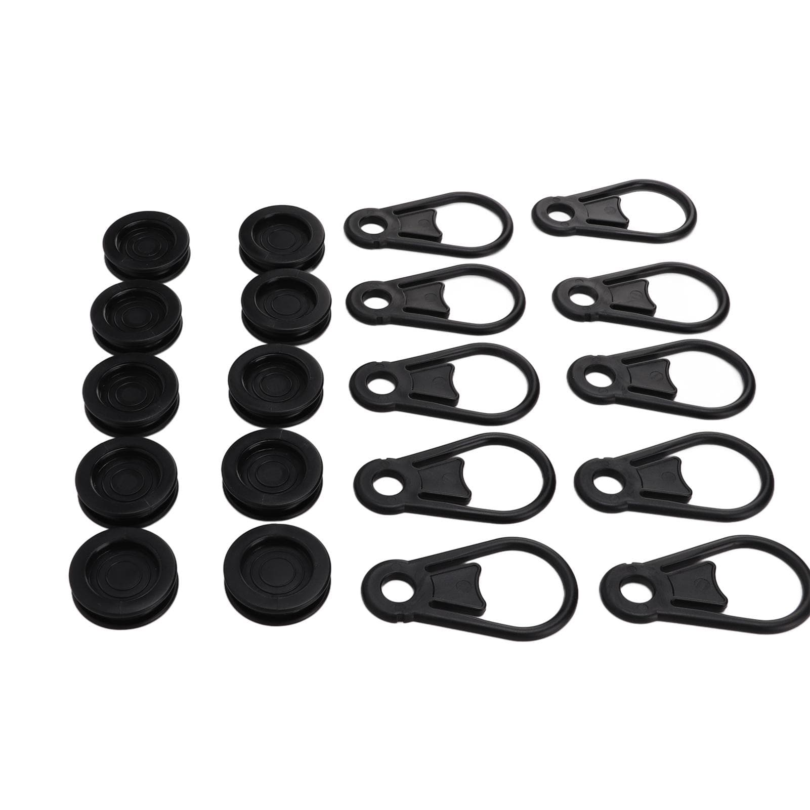 10 Pcs Outdoor Camping Tent Clip Awning Wind Rope Clips Buckle Pull Rope Plastic Clip