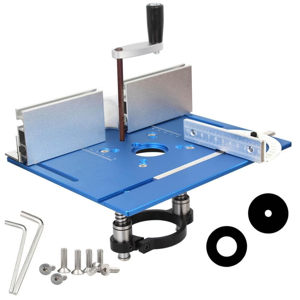 C8 Engraving Machine Inverted Plate Set Aluminum Alloy Milling Surface Plate with Backrest and Push blue