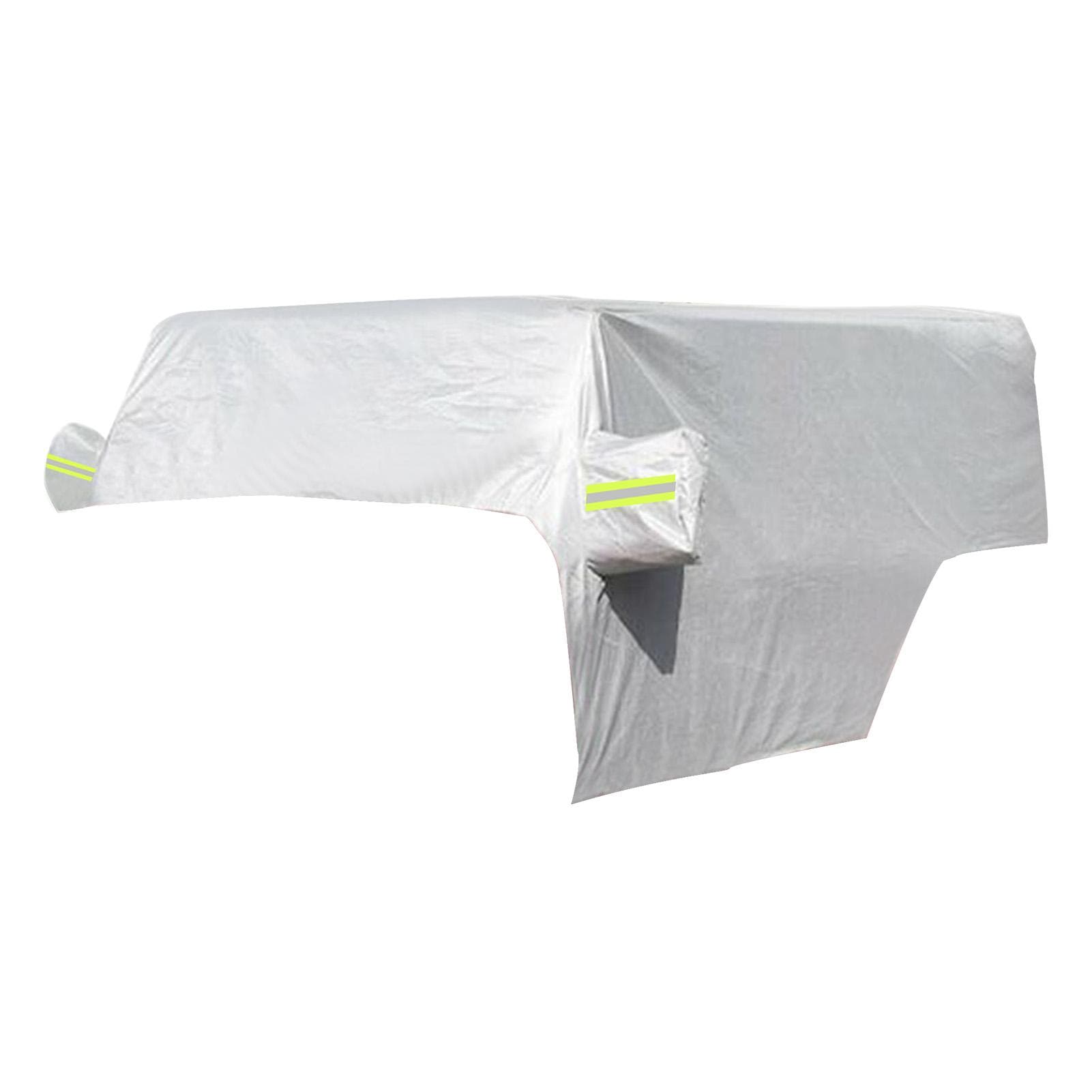 Car Rain Sunshade Cover Windproof Dustproof Scratch Resistant Outdoor UV Protection Auto Cover silver