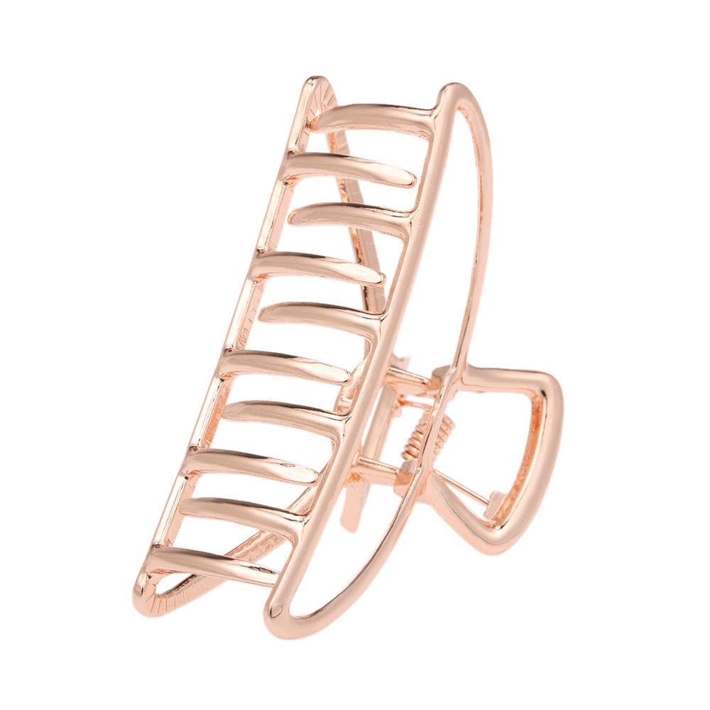 Hair Clips Metal Grip Hair Claw Clips Clamps Hair Accessory for Women rose gold