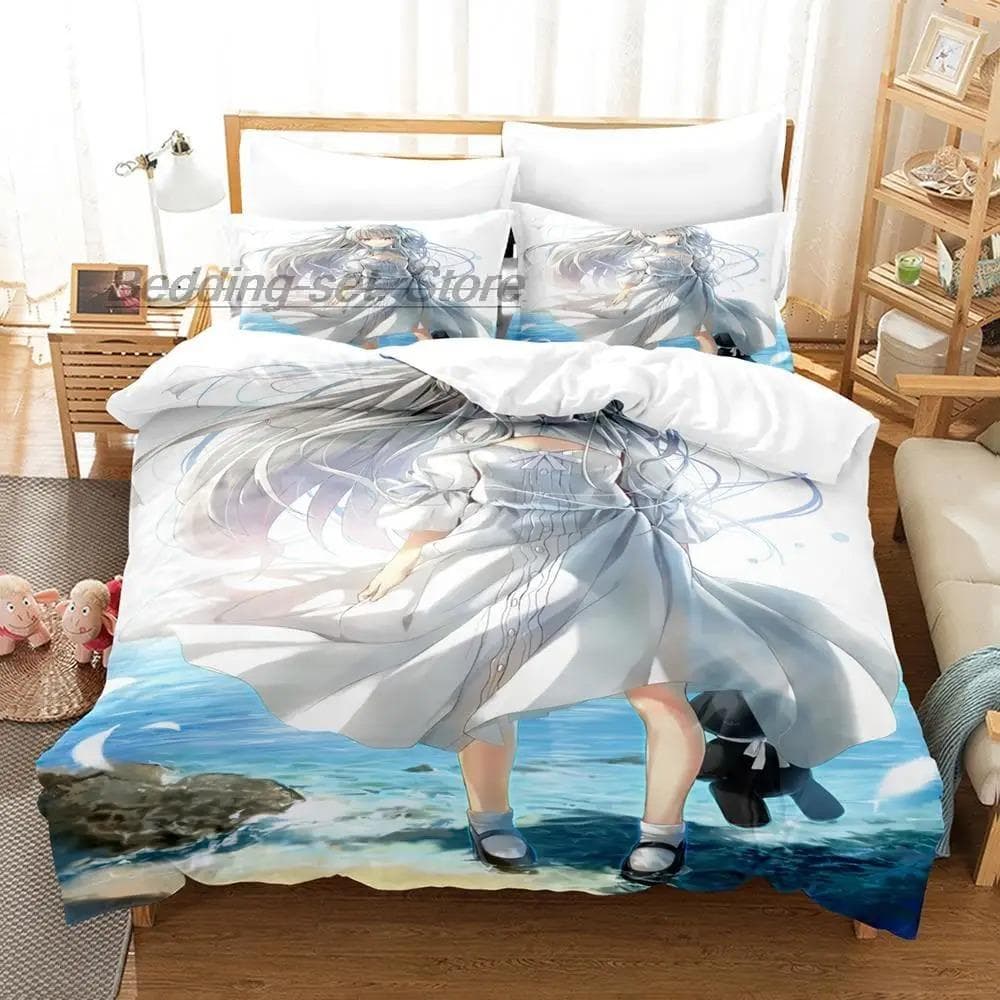 New Kasugano Sora Car Ornaments Yosuga No Sora Bedding Set Single Twin Full Queen King Size Bed Set Teenage Bedroom 3D Anime Bed 70x133cm 2pcs