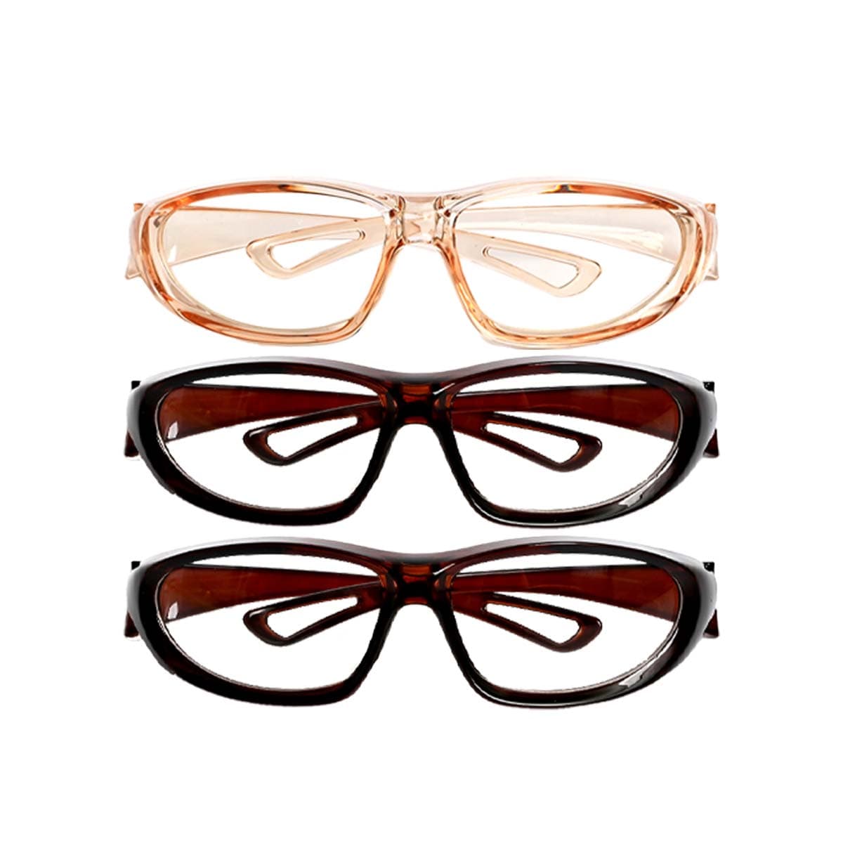 3pcs Protective Shutter Goggles Transparent Anti Wind Sand Shock Resistant PC Safety Glasses Labor Insurance