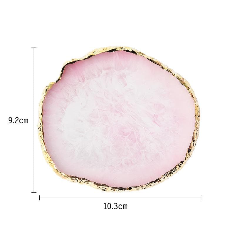 Resin Stone Color Palette Nail Color Palette for Nail Color Mixing Display False Nail Tips Drawing Manicure Polish Gel Tool WBL pink