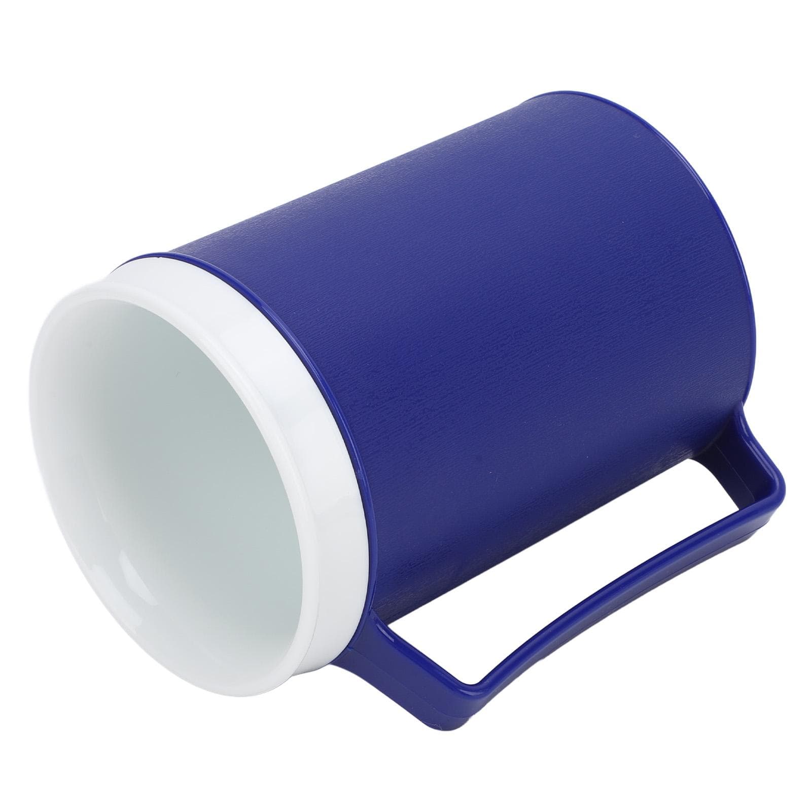 Travel Coffee Cup Blue Color Anti Spill Ergonomic Insulated Camping Mug with Lid for Home and L(for 6.5-9kg)
