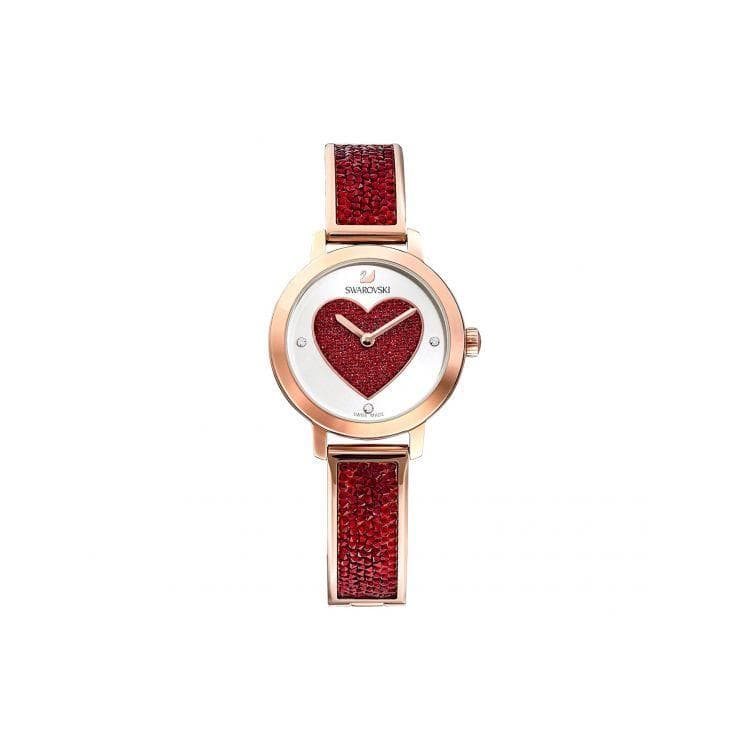 Swarovski Cosmic Rock Series Watch Quartz Movement Stainless Steel Strap 29Mm Red Dial Women watches 5483519 Red Watch Dial