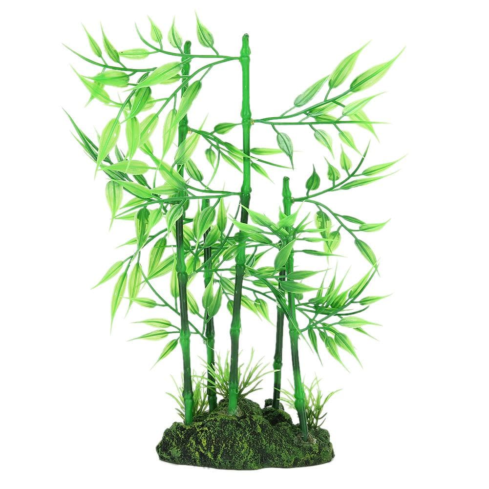 Aquarium Artificial Vivid Simulation Bluestone Bamboo for Fish Tank Water Plants Landscape