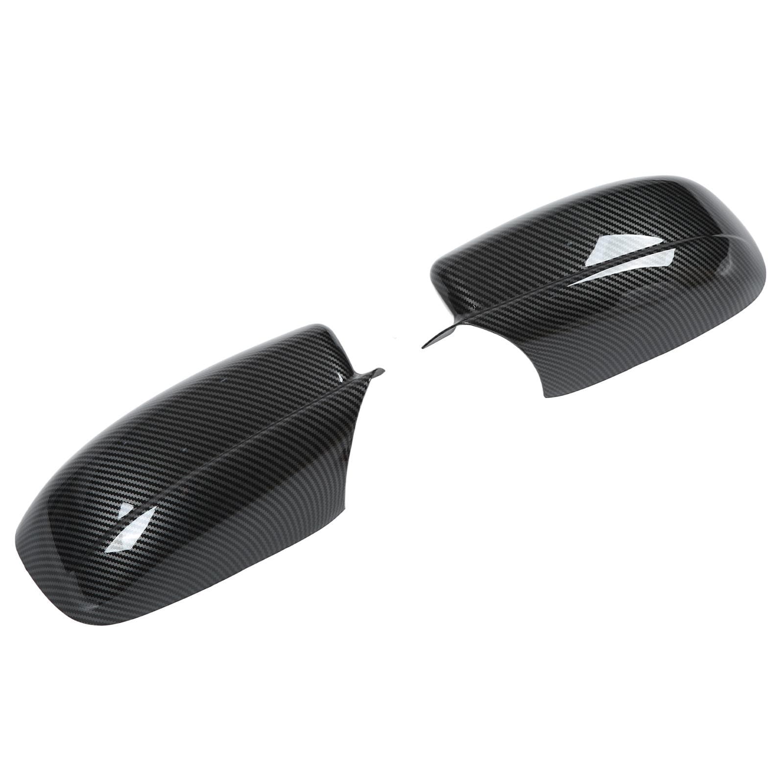 2PCS Rearview Mirror Cover Carbon Fiber Style with Double Sided Adhesive Replacement for Chrysler