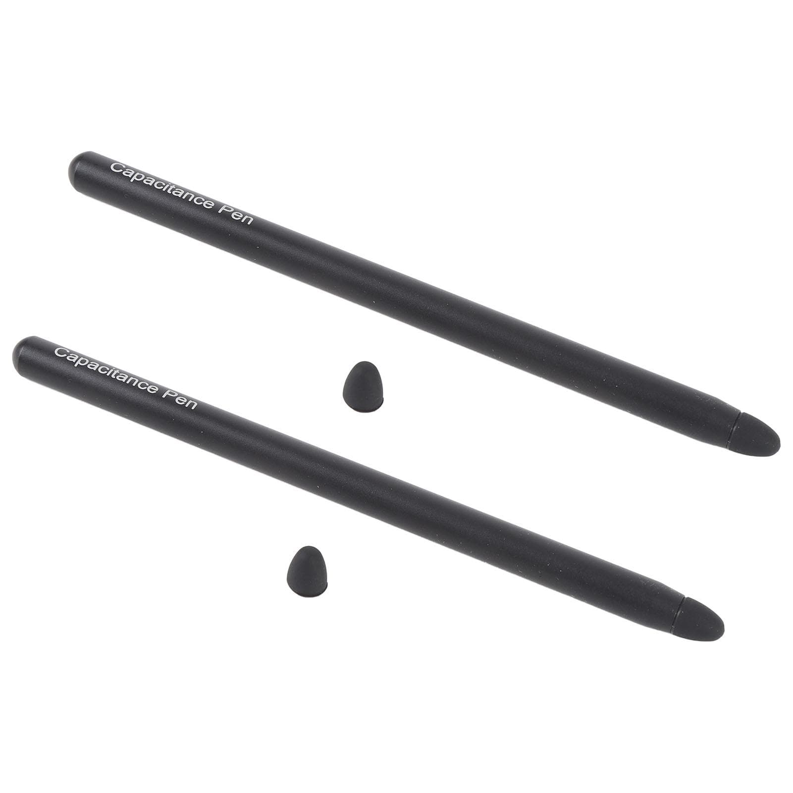 2PCS Tablet Touch Screen Pen Aluminum Alloy Tablet Replacement Pen for Fire Max 11 HD 10 for Galaxy black