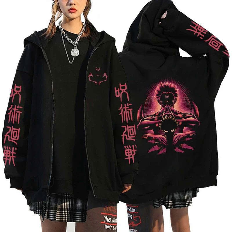 Anime Jujutsu Kaisen Fushiguro Megumi hoodies L