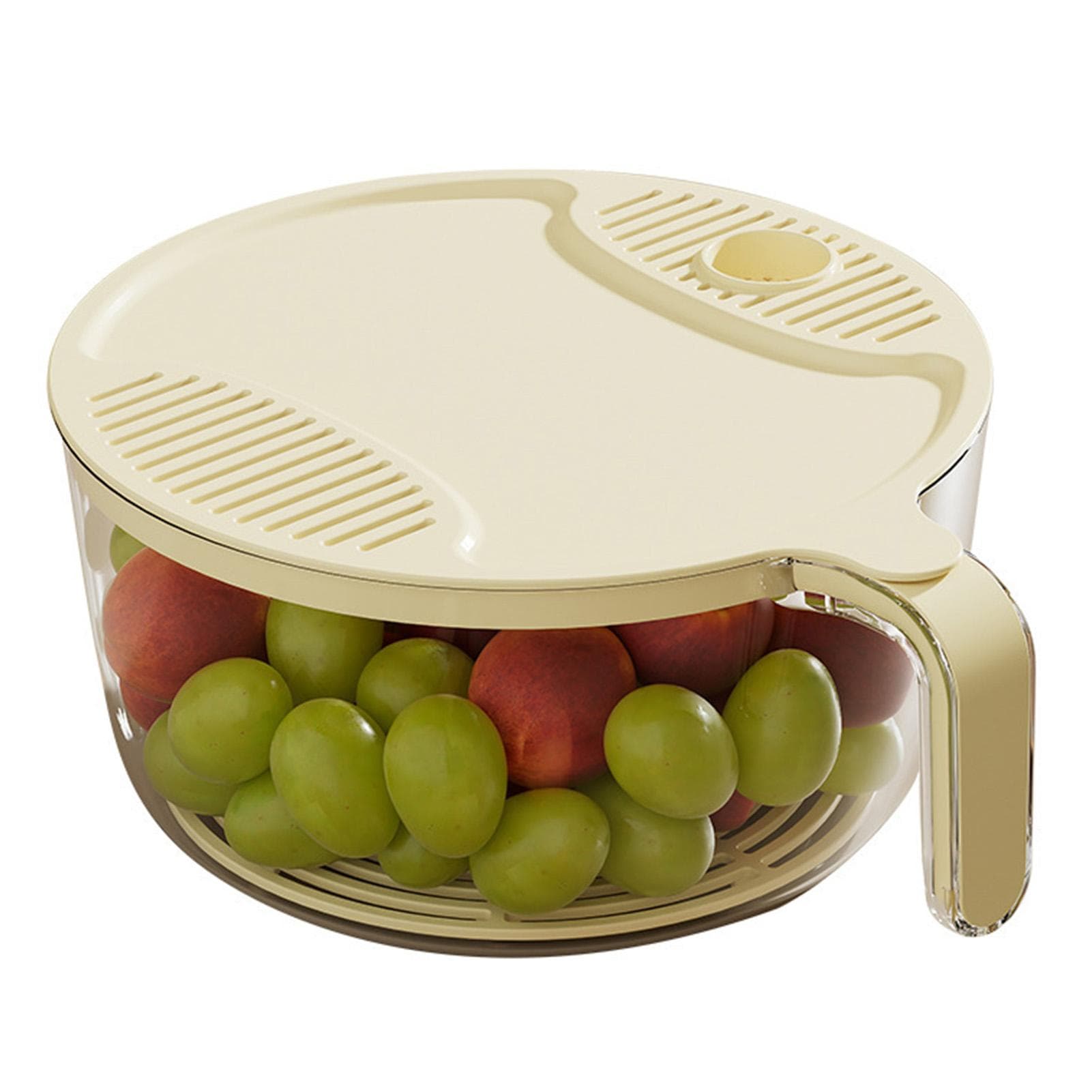 Rice Washer Strainer Colander Versatile Comfortable Grip Slip Proof Large Capacity Vegetable