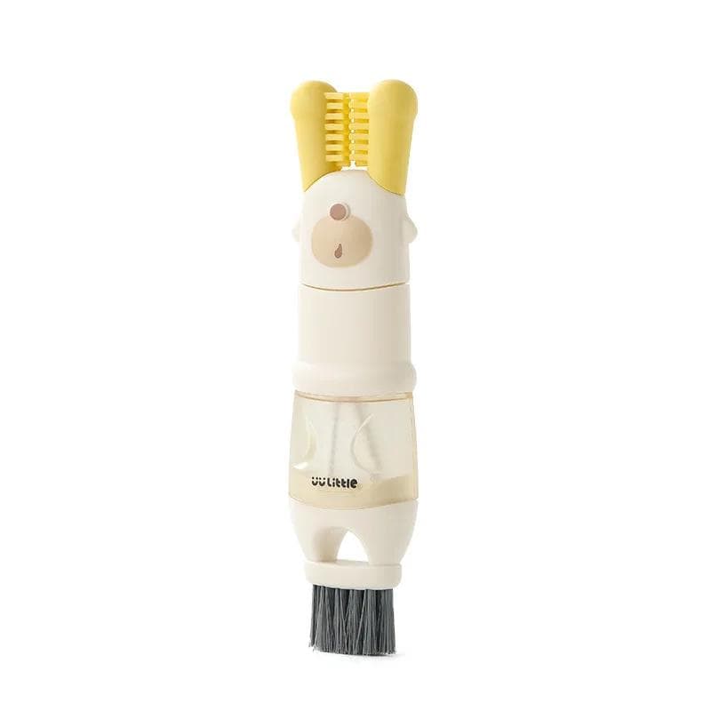 5-in-1 Cup Lid Brush Auxiliary Food Machine Blade Slot Cleaning Special Cup Brush Household Creative Baby Bottle Cleaning Tools white