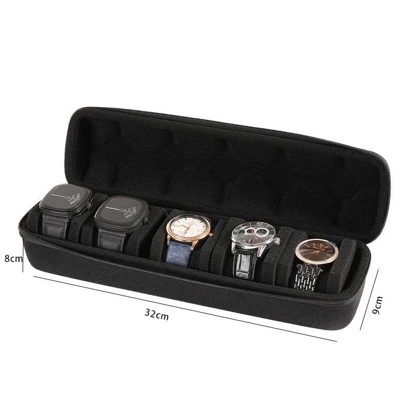 Watch Box Organizer For Men or Women, Watch Travel Case Portable Storage Watch Display Holder for Wristwatches and Smart Watches