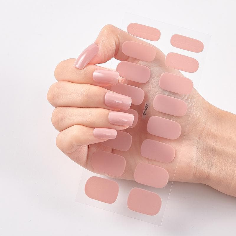 2025 New No Glue Gel Nail Stickers Waterproof Matte Press On Nails for Women
