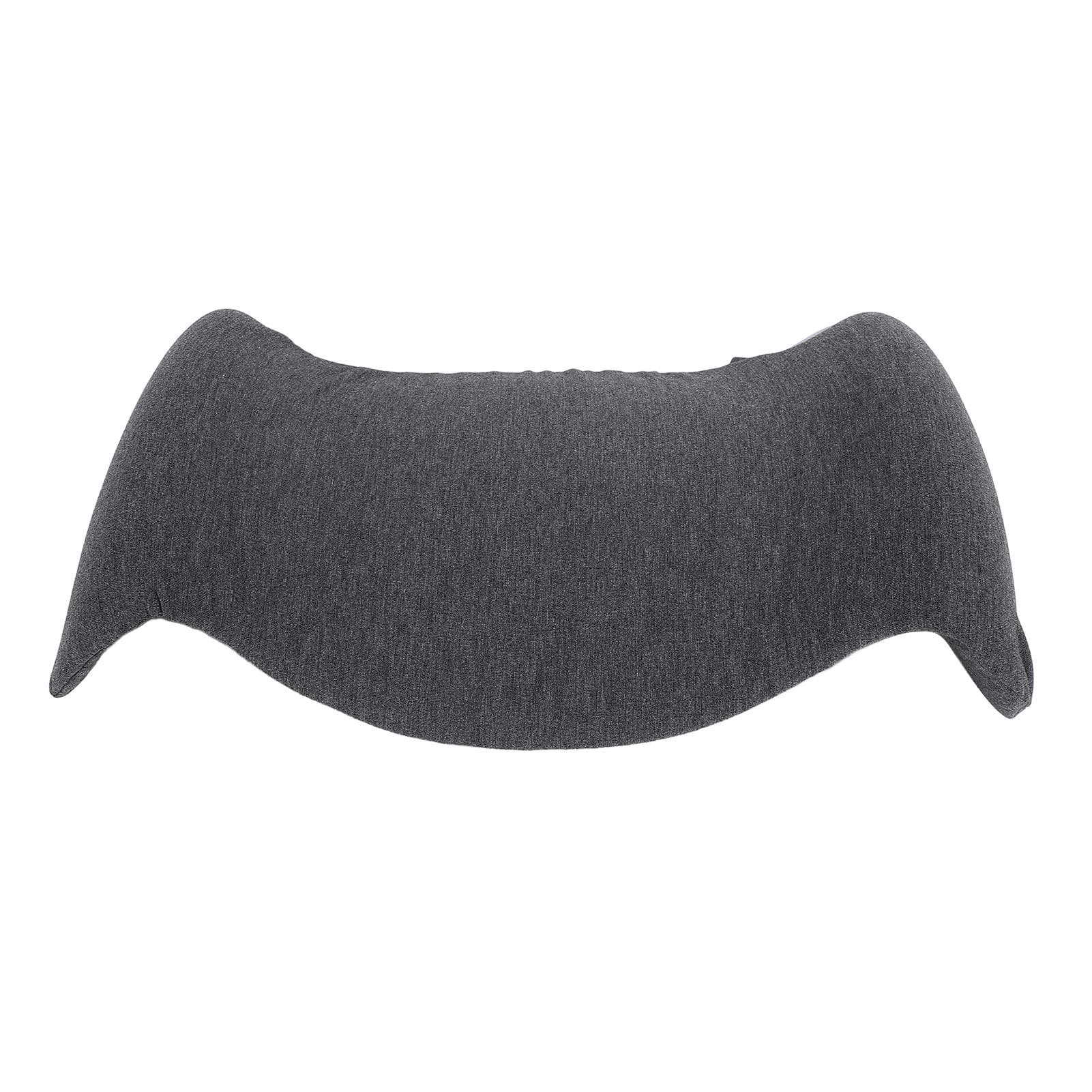Lumbar Pillow with Removable Pillowcase Ergonomic Breathable Memory Foam Waist Support Cushion for dark gray