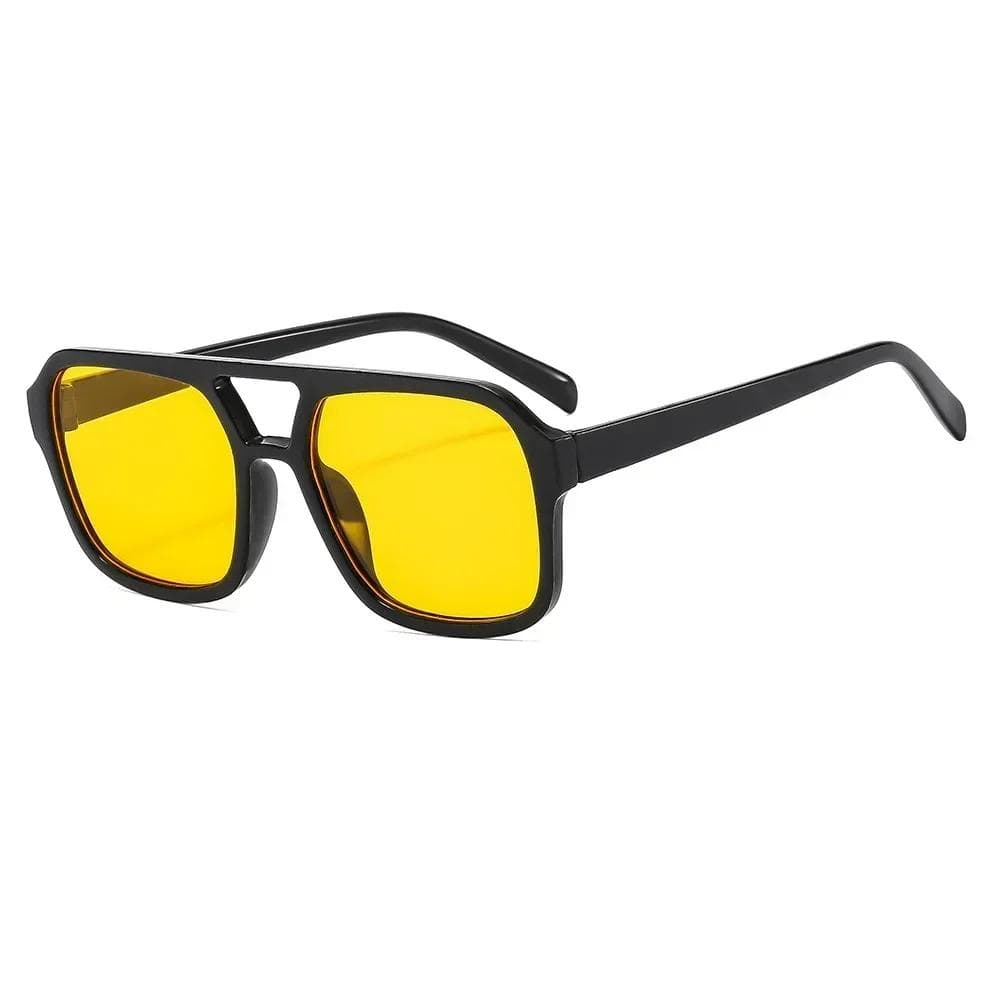 Vintage Square Sunglasses for Women Retro Fashion Sun Glasses Female Black Yellow Candy Colors Oculos De Sol Feminino