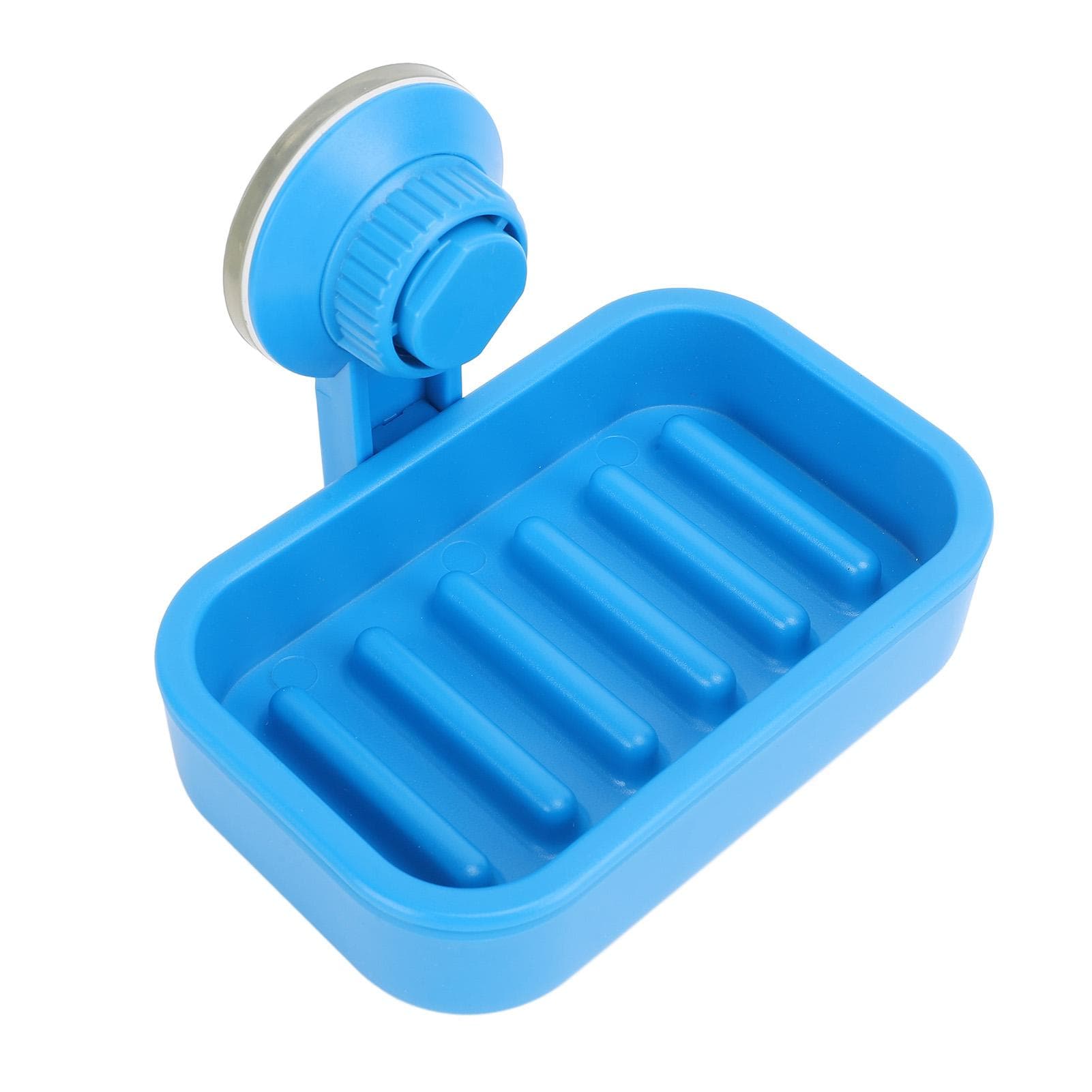Suction Soap Dish Load Capacity 3KG Self Draining No Drilling Detachable Suction Wall Mounted Soap