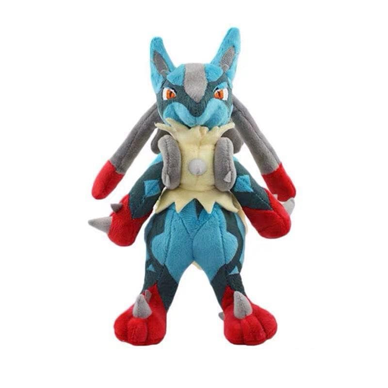 PKM Lucario Plush Doll Toys Aquali Soft Stuffed Plush Toys For Kids