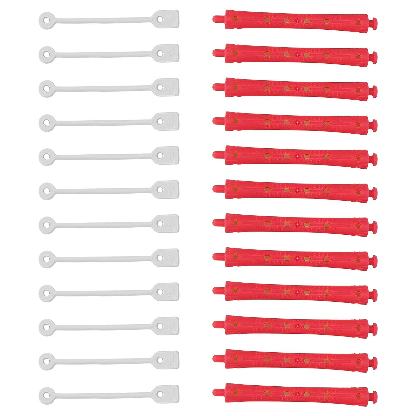 12Pcs Hair Perm Rods Plastic Hair Perming Rod Curlers Cold Wave Hair Curling Rods for Hair Salon