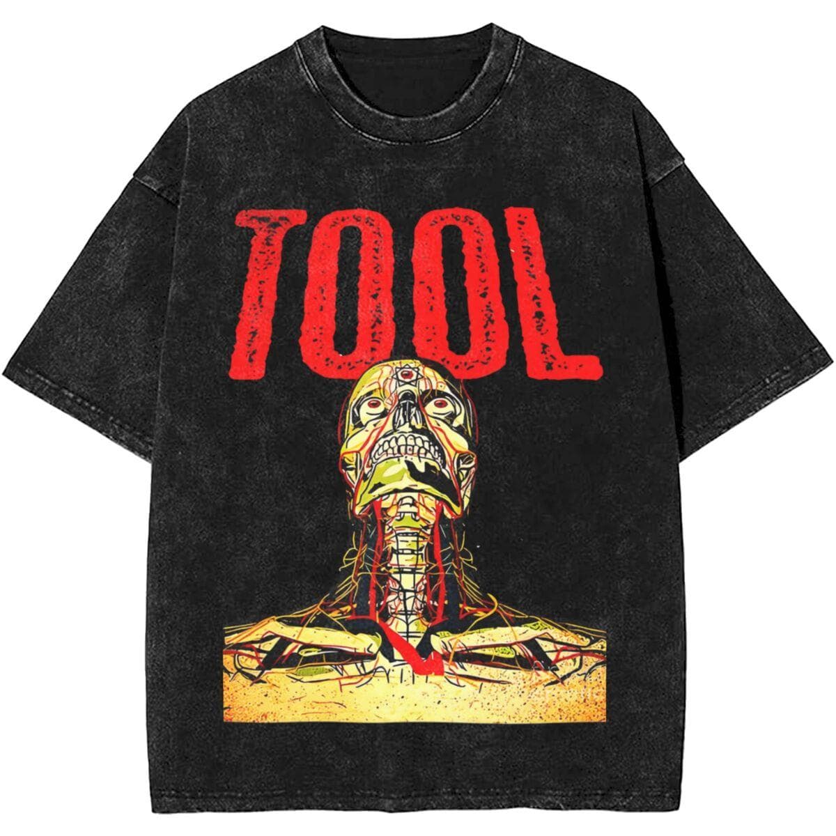 Men Women Rock Tool Band Lateralus Heavy Metal Music Vintage Washed T Shirt Merch Cotton Top Clothes Oversized M